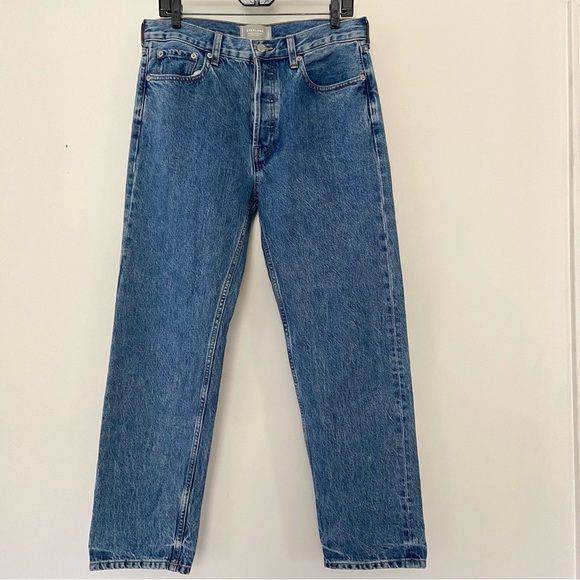 Everlane Other - Everlane Jeans Women 27 The Relaxed Straight Fit Organic Medium Wash Blue Denim